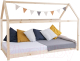Стилизованная кровать детская Millwood SweetDreams 1230 160x80 (сосна натуральная) - 