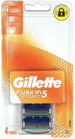 Набор сменных кассет Gillette Fusion Sport (4шт) - 