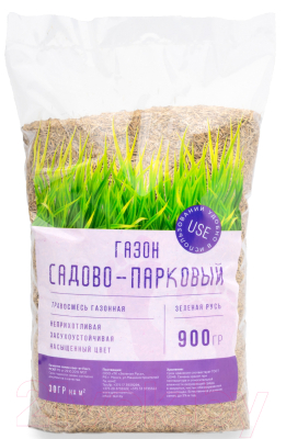 Семена газонной травы Зеленая Русь Садово-парковый газон С-П-0.9 (0.9кг)