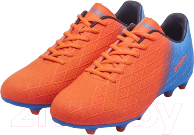 Бутсы футбольные Atemi Msr Junior SBA-005 (оранжевый/голубой, р-р 39)