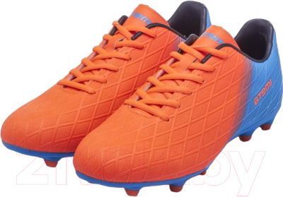 Бутсы футбольные Atemi Msr Junior SBA-005 (оранжевый/голубой, р-р 36)