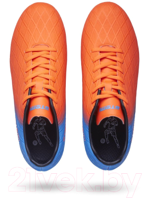 Бутсы футбольные Atemi Msr Junior SBA-005 (оранжевый/голубой, р-р 36)