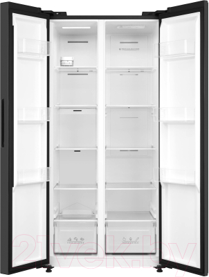 Холодильник с морозильником Korting KNFS 83177 N