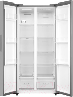 Холодильник с морозильником Korting KNFS 83177 X