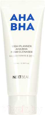Пенка для умывания Nextbeau Wish Planner AHA/BHA Для проблемной кожи  (100мл)