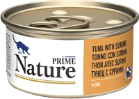 

Влажный корм для кошек Prime Nature, В желе тунец с сурими