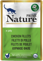 

Влажный корм для кошек Prime Nature, В желе куриное филе