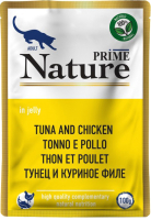 

Влажный корм для кошек Prime Nature, В желе тунец и куриное филе
