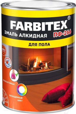 Эмаль Farbitex ПФ-266 (5кг, светлый орех)