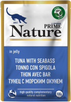 

Влажный корм для кошек Prime Nature, В желе тунец с морским окунем