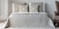 Набор текстиля для спальни Pasionaria Диана 230x250 с наволочками (бежево-серый) - 
