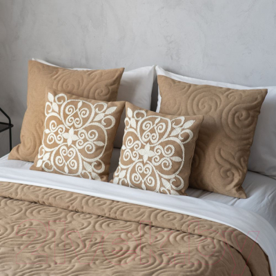 Набор текстиля для спальни Pasionaria Диана 230x250 с наволочками (бежевый)