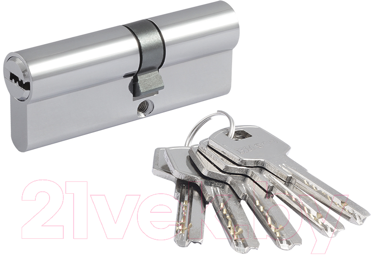 Цилиндровый механизм замка Нора-М STD AL ЛП-80 45/35 (хром)