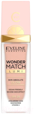Тональный крем Eveline Cosmetics Wonder Match Lumi №15 Natural (30мл)