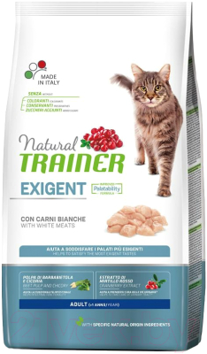 Сухой корм для кошек Trainer Для привередливых кошек с белым мясом (300г)