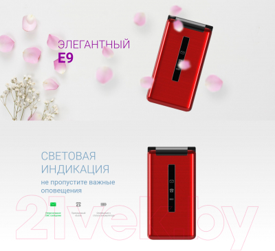 Мобильный телефон Maxvi E9 (красный)