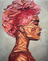 Картина Stamion Розовая дама (60x80см) - 