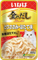 

Влажный корм для кошек Inaba, Kinnodashi Куриное филе и морской гребешок в желе