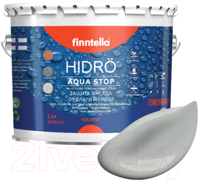 Краска Finntella Hidro Joki / F-14-1-3-FL060 (2.7л, серый)
