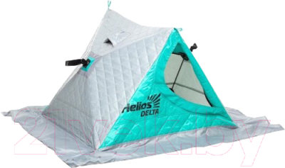 Палатка для животных Helios Delta Комфорт игрушка двускатная / 226881 (бирюзовый/серый)