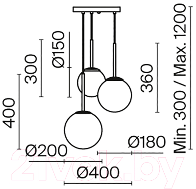 Потолочный светильник Maytoni Basic form MOD321PL-03W