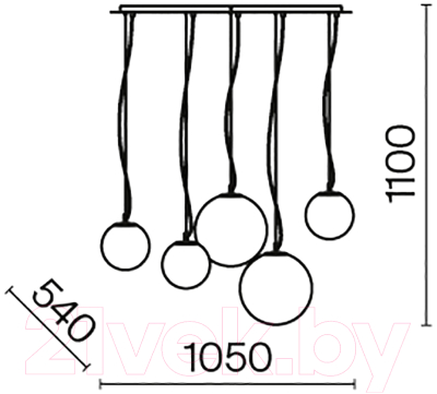 Потолочный светильник Maytoni Basic form MOD321PL-05W1