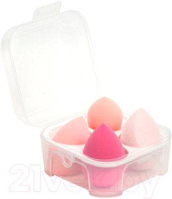 Набор спонжей для макияжа Kristaller KG-014 (4шт, розовый)