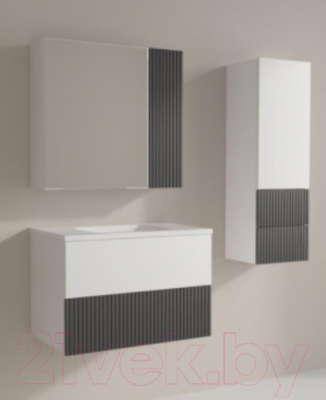 Шкаф-полупенал для ванной Style Line Стокгольм МДФ 36 2 ящика (подвесной)