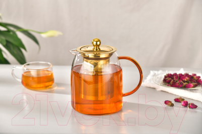 Заварочный чайник Makkua Teapot Exquisite Gold TEG900