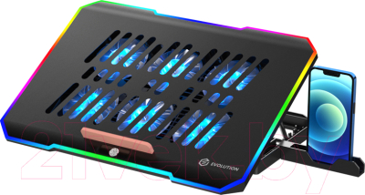 Подставка для ноутбука Evolution LCS-03 RGB с активным охлаждением