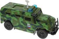 Автомобиль игрушечный Технопарк АМН ВПК-233114 Военный / TIGRBLACK-22PLMIL-GN - 