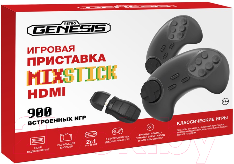 Игровая приставка Retro Genesis MixStick HD + 900 игр / ConSkDn123