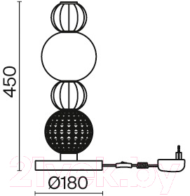 Прикроватная лампа Maytoni Collar MOD301TL-L18G3K