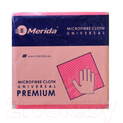 Салфетка хозяйственная Merida SRL013 Премиум микрофибра (красный)