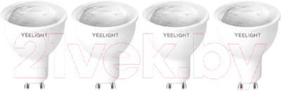 Набор умных ламп Yeelight GU10 Smart bulb W1 Dimmable / YGYC0120005WTEU (4шт)