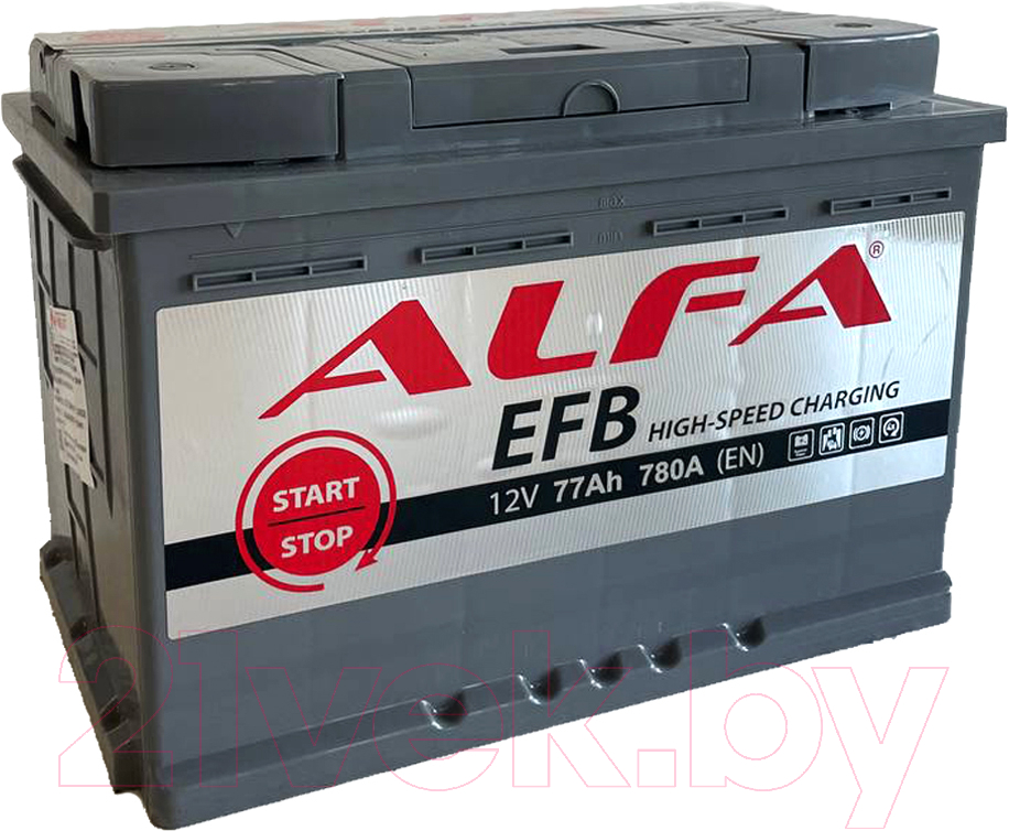 Автомобильный аккумулятор ALFA battery EFB 77 R