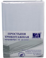 Простыня AlViTek Трикотажная на резинке 160x200 / ПМТР-БЕЛ-160 (белый) - 