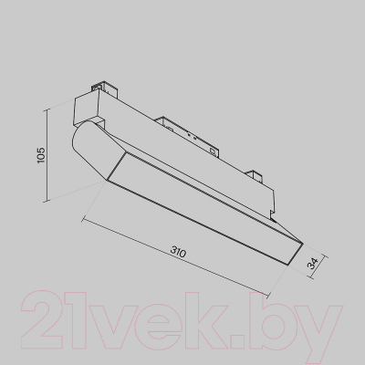 Изображение товара Трековый светильник Maytoni Basis Rot TR075-2-20W3K-W