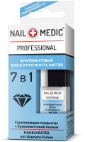 Лак для укрепления ногтей Ines Nail Medic Бриллиантовый блеск и прочность ногтей (10мл) - 