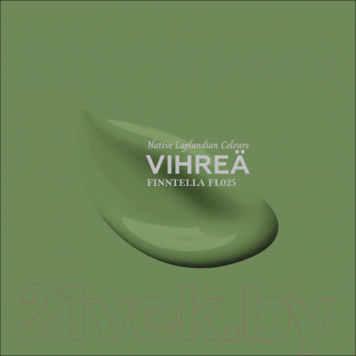 Краска Finntella Hidro Vihrea / F-14-1-1-FL025 (900мл, зеленый)