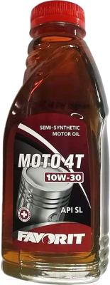 Моторное масло Favorit 4-Takt SAE 10W30 API SL Moto / 99672 (0.42л)