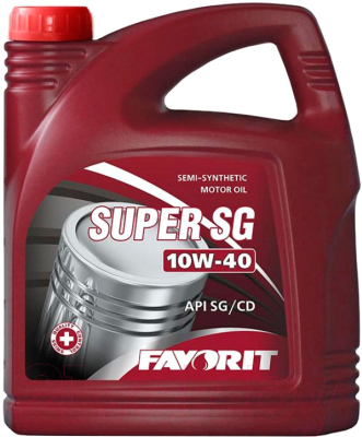 Моторное масло Favorit Super SG 10W40 API SG/CD / 99733 (5л)