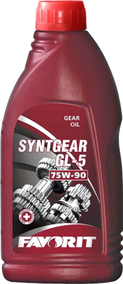 Трансмиссионное масло Favorit Syntgear 75W90 API GL-5 / 99737 (1л)