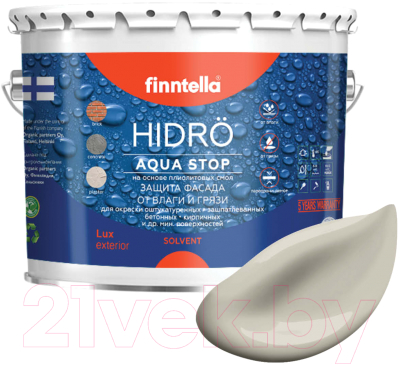 Краска Finntella Hidro Tina / F-14-1-3-FL084 (2.7л, бежевый)