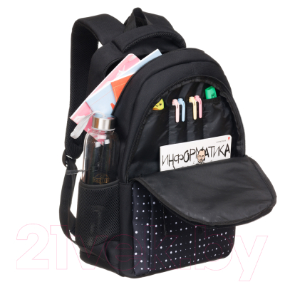 Школьный рюкзак Torber Class X / T2602-23-BLK-W (черный)