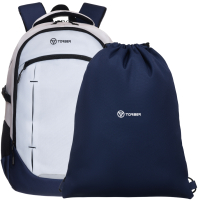 Школьный рюкзак Torber Class X / T9355-23-Gr (серый/синий) - 