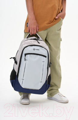 Школьный рюкзак Torber Class X / T9355-23-Gr (серый/синий)