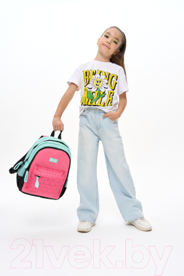 Школьный рюкзак Torber Class X Mini / T1801-23-Pin (розовый/зеленый)