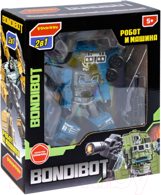 Робот-трансформер Bondibon Bondibot Автобетоносмеситель / ВВ6055 (синий)