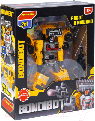 Робот-трансформер Bondibon Bondibot Автобетоносмеситель / ВВ6049 (желтый)